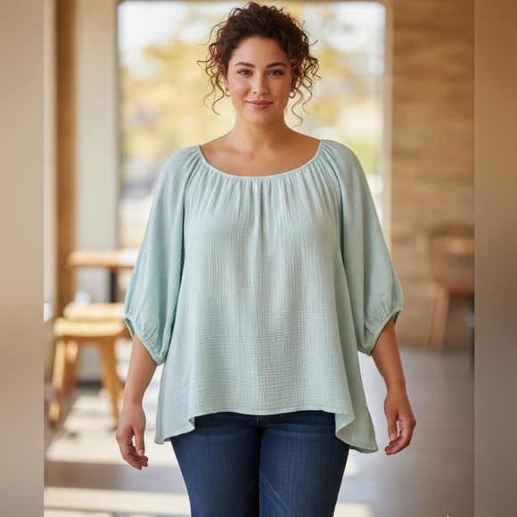 Ava & Viv Tops - NWT Ava & Viv Gauzy Top